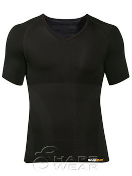 Knap'man Cotton Comfort V-ausschnit schwarz