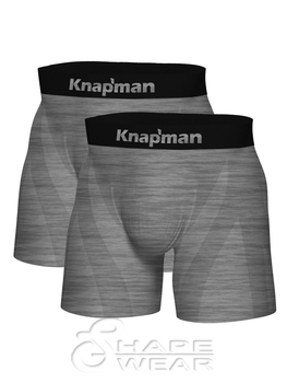 Knapman Ultimate Comfort Boxershort 3.0 Grau Melange | Twopack