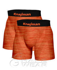 Knapman Ultimate Comfort Boxershort 3.0 Orange Melange | Twopack