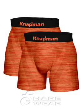 Knapman Ultimate Comfort Boxershort 3.0 Orange Melange | Twopack